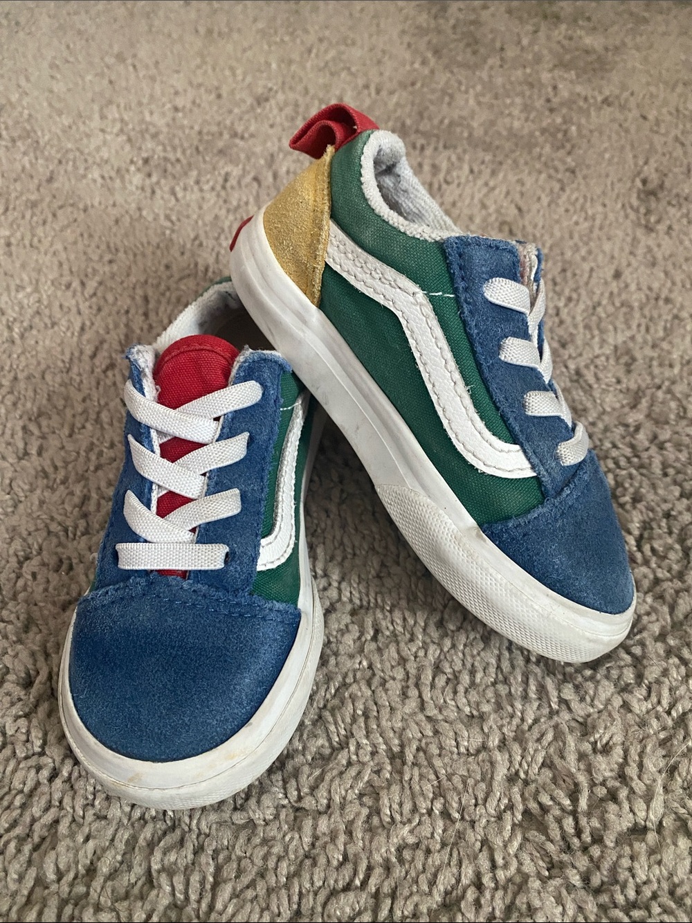 Vans Oldskool Low-Top Sk8 Sneakers in Blue, Green, Red, Gold